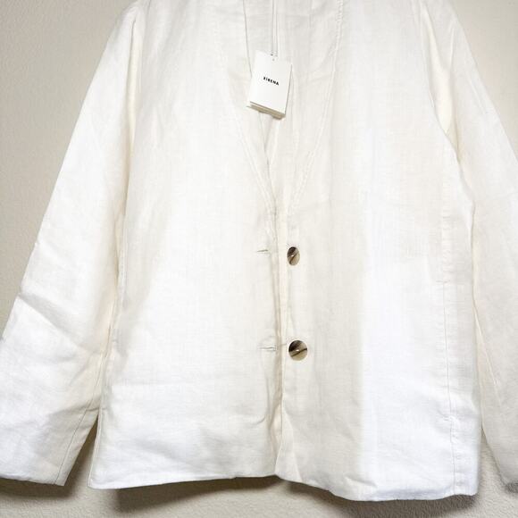 Xirena Layla White Linen Jacket Size XS New - Picture 3 of 16